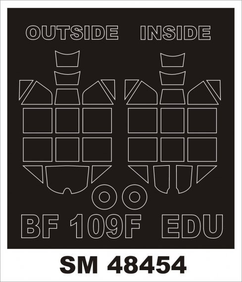 1/48 Messerschmitt Bf-109F-4 masks