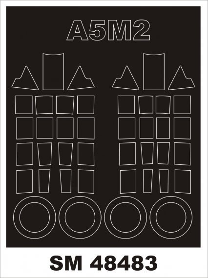 1/48 Mitsubishi A5M2a early Claude masks