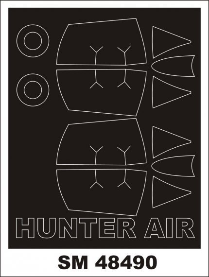 1/48 Hawker Hunter F.6 masks
