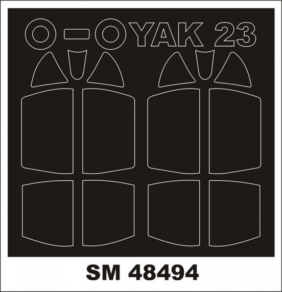 1/48 Yakovlev Yak-23DC masks