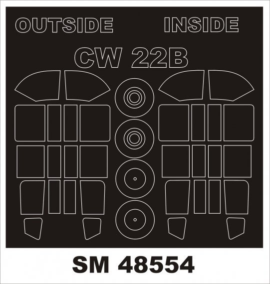 1/48 Curtiss-Wright CW-22 paint masks