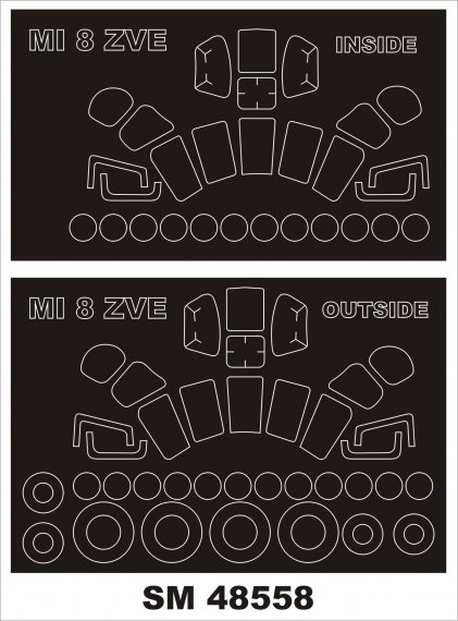 1/48 Mil Mi-8 paint masks