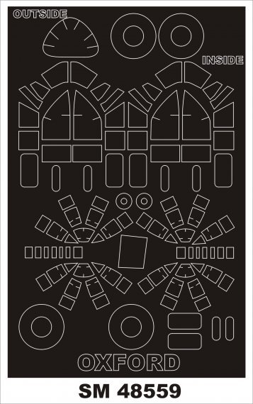 1/48 Airspeed Oxford Mk.I paint masks