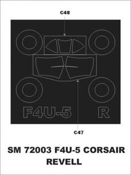 Montex Lackiermaske F4U-5 Corsair 1/72 Revell