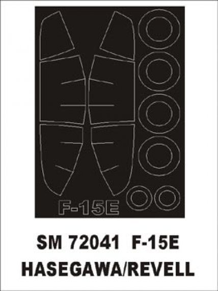 Montex 1/72 F-15E Strike Eagle Canopy Frame Paint Mask