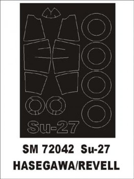 Paint Mask Su-27 1/72 Hasegawa Revell Canopy Frame