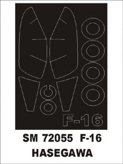 Maschera Canopy F-16A/F-16C 1/72 Montex