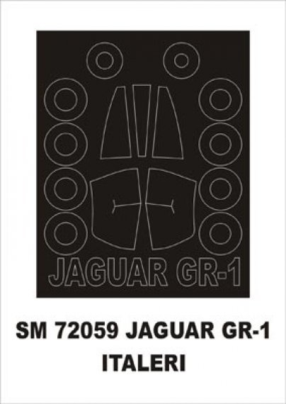 Montex Maschera Jaguar GR.1 1/72 Cornice Cockpit Italeri
