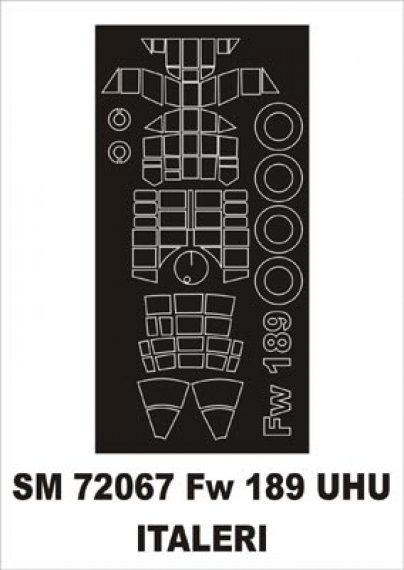 Montex 1/72 Masque Fw-189A-1 Uhu Italeri