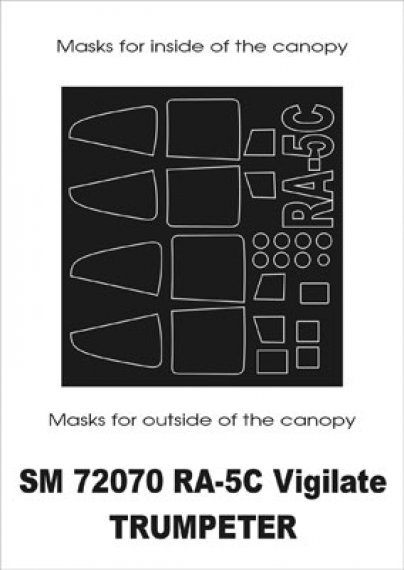 Montex Masques Canopy RA-5C Vigilante 1/72 Trumpeter