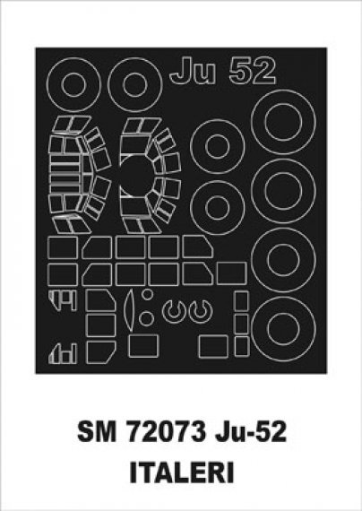 Montex 1/72 Junkers Ju-52/3M Canopy Frame Paint Mask