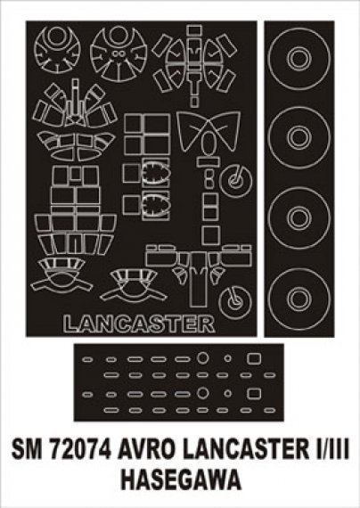 Masque Montex Avro Lancaster 1/72 Canopy Frame