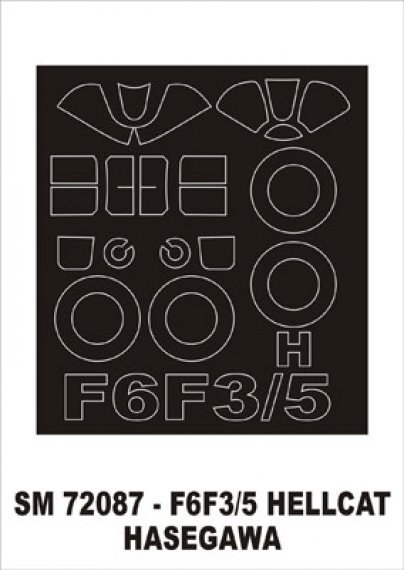 Montex Paint Mask Canopy Frame F6F Hellcat 1/72