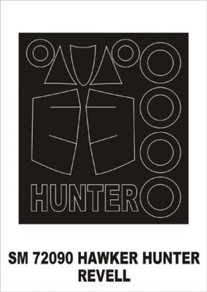 Montex 1/72 Masque Hawker Hunter F.6 Canopy Frame