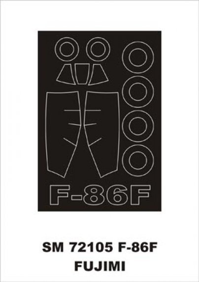 Montex 1/72 Mask F-86F Fujimi Canopy Frame