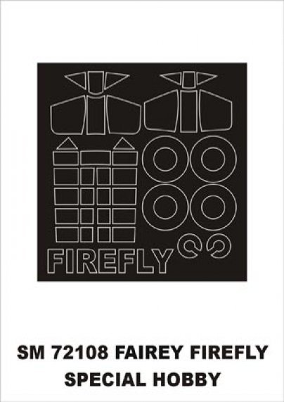 Maschera Montex Fairey Firefly 1/72 Cornice Veranda