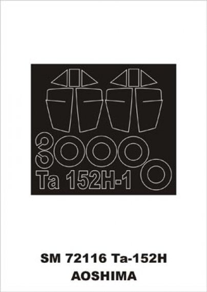 Montex Masque Canop�e Ta-152H 1/72 Aoshima Kora