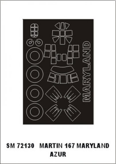 Montex 1/72 Martin 167 Maryland Masque Cadre Canop�e