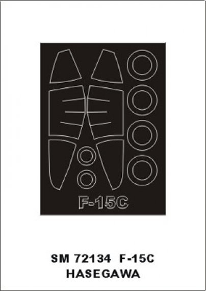 Montex 1/72 F-15C Eagle Canopy Frame Paint Mask Hasegawa