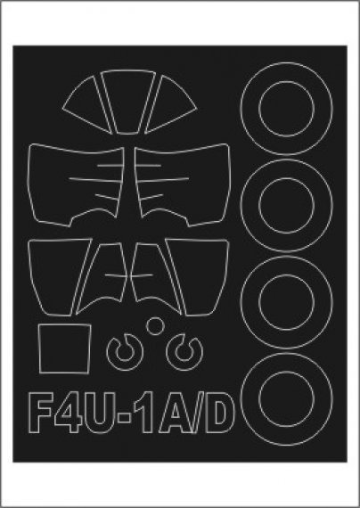 Montex 1/72 F4U Corsair Canopy Frame Paint Mask Tamiya