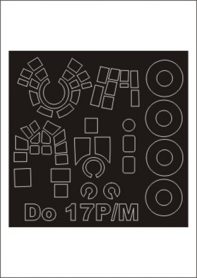 Canopy Frame Paint Mask Do-17P/Do-17M 1/72 Montex