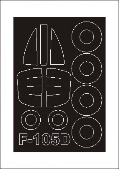 Montex 1/72 F-105D Masque Cadre Veranda Trumpeter