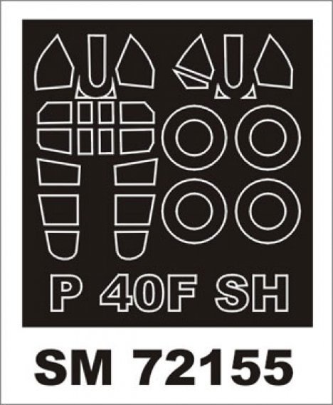 Montex Canopy Frame Paint Mask P-40F 1/72