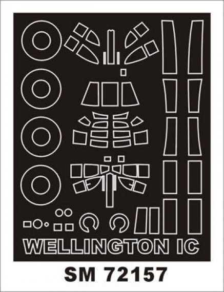 Montex 1/72 Masque Vickers Wellington Mk.IC Trumpeter