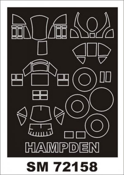 Paint Mask Cockpit Handley-Page Hampden 1/72