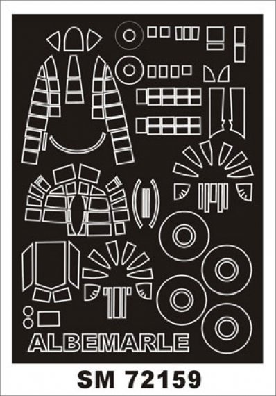 Montex 1/72 Canopy Frame Paint Mask Albemarle Mk.I