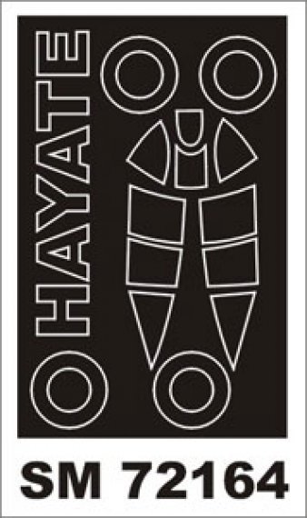 Montex 1/72 Canopy Frame Paint Mask Ki-84 Hayate