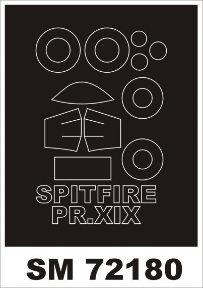 Montex Paint Mask Spitfire Pr Mk.XIX 1/72 Airfix