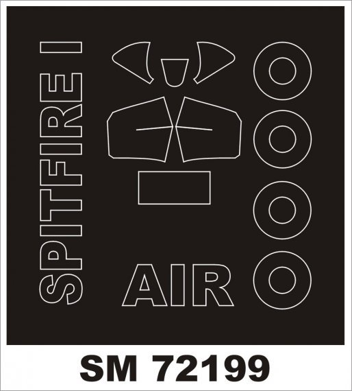 Maschera Montex 1/72 Spitfire Mk.I Canopy Airfix