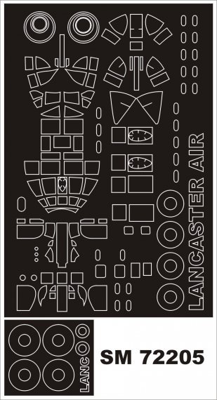 Montex 1/72 Avro Lancaster Dambuster Masque Cadre