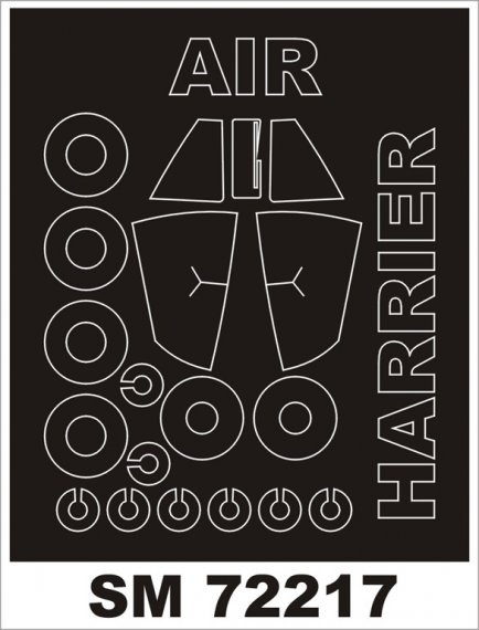Montex 1/72 BAe Harrier Gr.3 Masque Cadre Habitacle