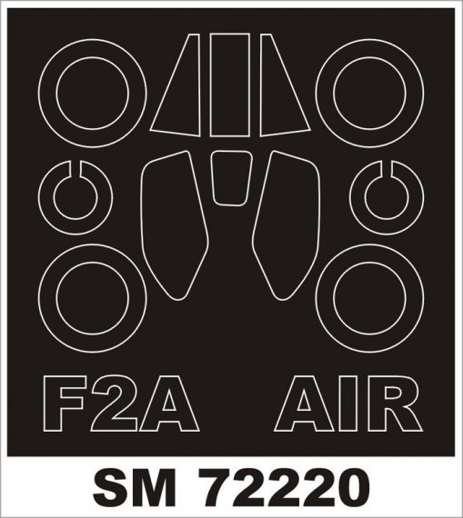 Montex 1/72 BAC/EE Lightning F.2A Canopy Frame Paint Mask