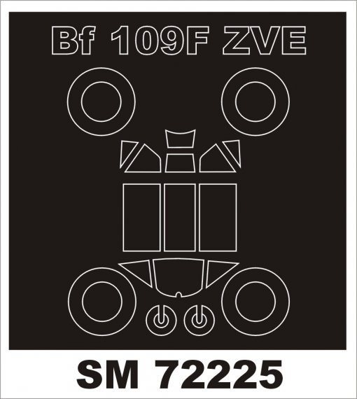 1/72 Messerschmitt Bf 109F-2 canopy masks (for Zvezda)