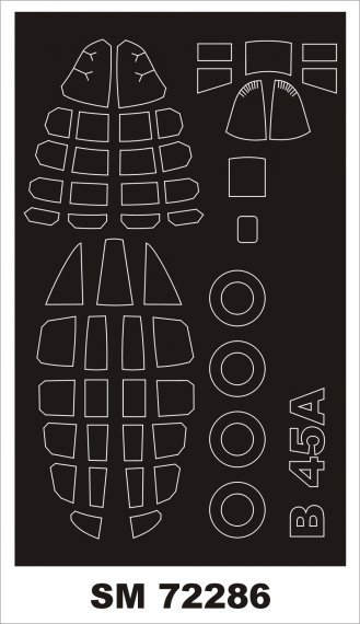1/72 North-American B-45A Tornado masks