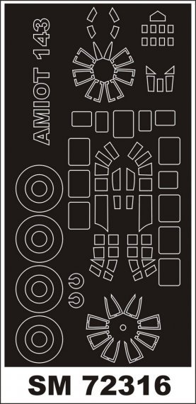 1/72 Amiot 143 masks