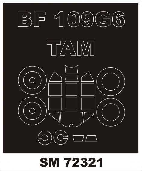 1/72 Messerschmitt Bf-109G-6 mask