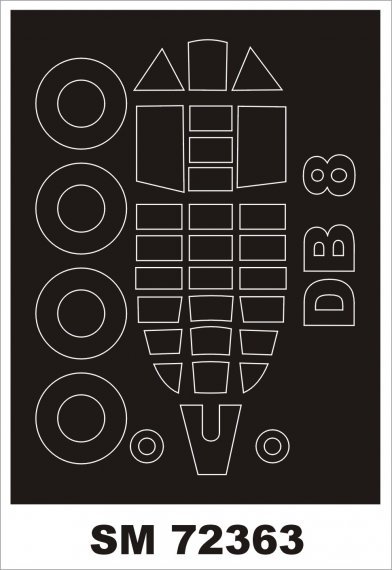 1/72 Douglas DB-8A/3N 1 canopy masks for Special Hobby