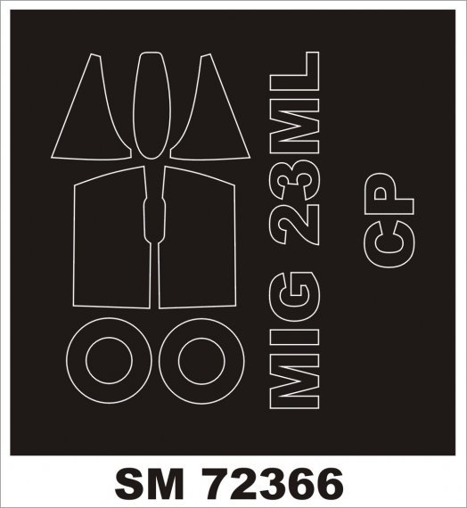 1/72 Mikoyan MiG-23ML/MiG-23MLA mask for Clear Prop
