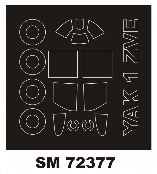 1/72 Yakovlev Yak-1 mask for Zvezda