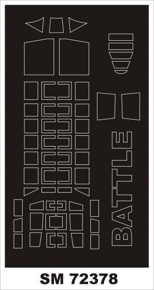 1/72 Fairey BATTLE mask for Frrom-Azur