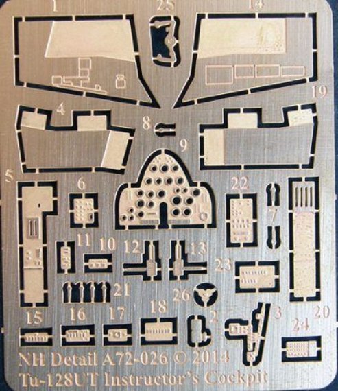 1/72 Tupolev Tu-128UT Instructor's Cockpit Set (for A Model)