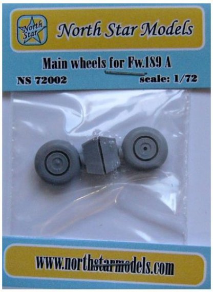 1/72 Fw189-A Main wheels (ITAL/AIRFIX/MPM)
