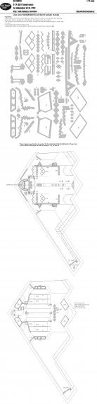 1/72 Northrop B-2A Spirit Stealth Bomber RAM PANELS kabuki masks
