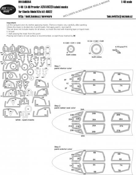 1/48 Mask EA-6B Prowler ADVANCED