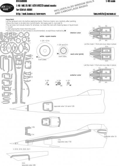 1/48 Mask MiG-25 RBT ADVANCED