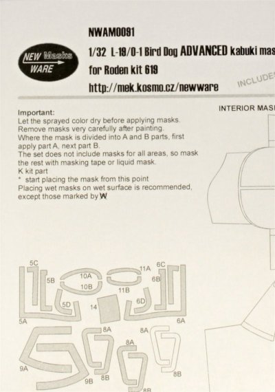 1/32 Mask L-19/O-1 Bird Dog EXPERT